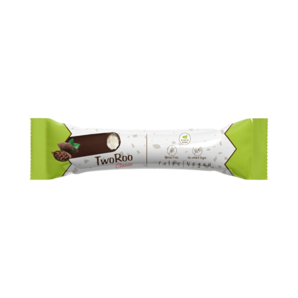 Health market TwoRoo lemon-vanilla flavored slice with dark chocolate, 30 g