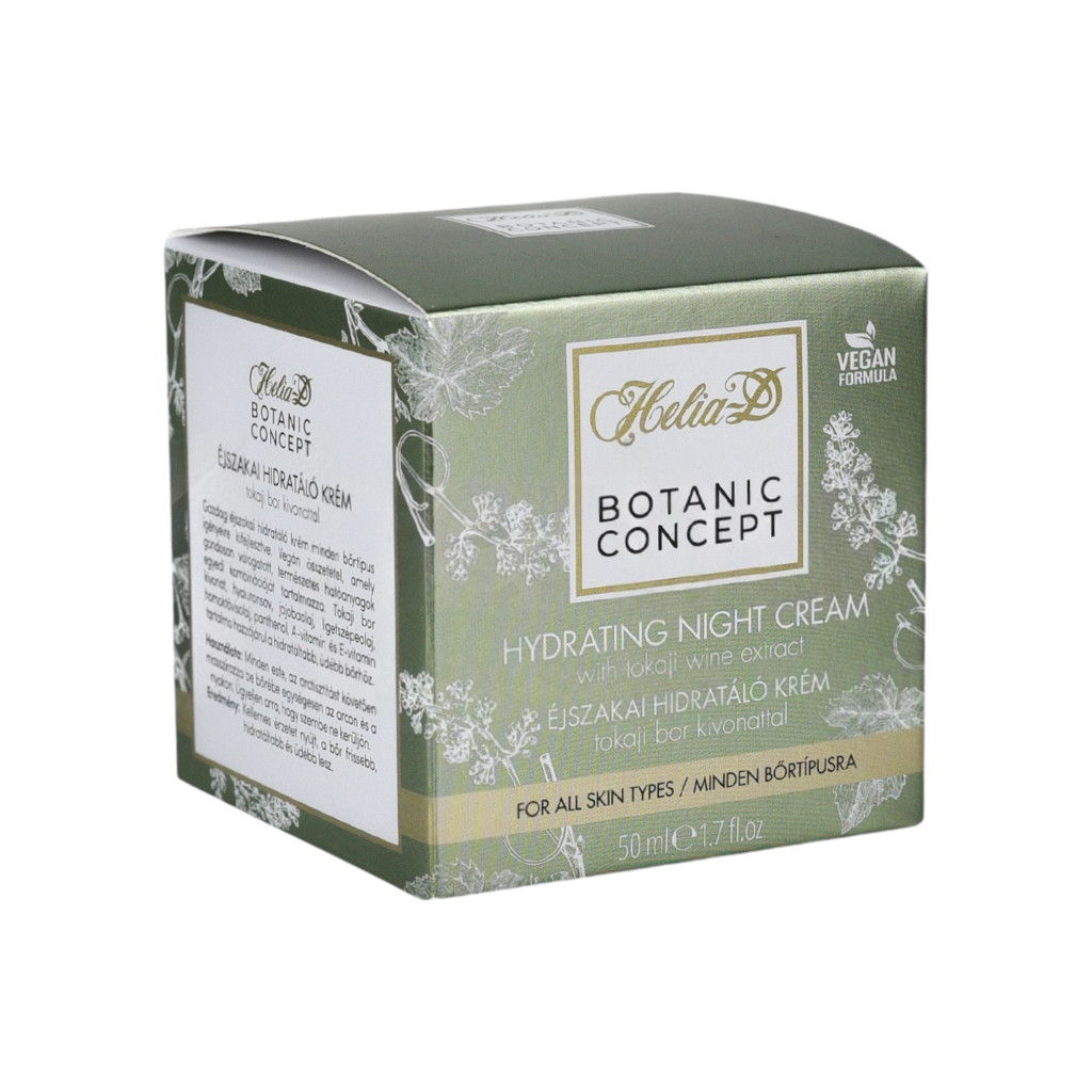 Helia-D botanic concept éjszakai hidratáló krém tokaji bor kivonattal 50 ml