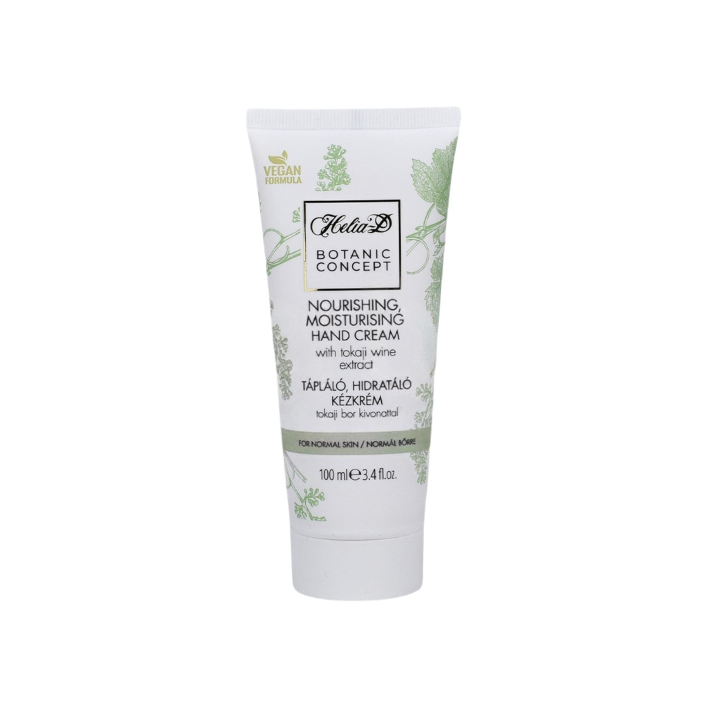 Helia-D botanic concept tápláló, hidratáló kézkrém tokaji bor kivonattal 100 ml