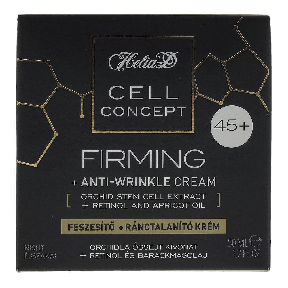 Krem na noc przeciwzmarszczkowy i ujędrniający Helia-D Cell Concept 45+ 50ml