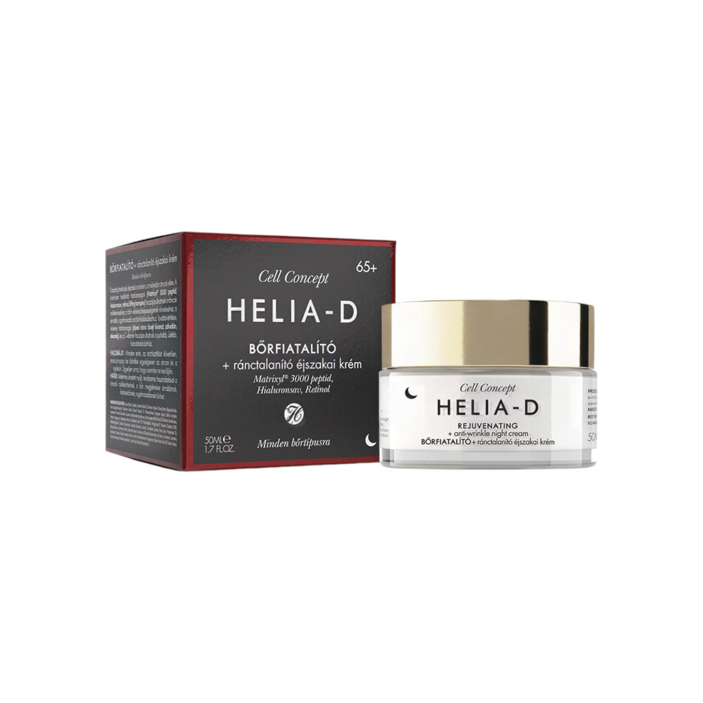 Krem na noc odmładzający skórę i redukujący zmarszczki Helia-D Cell Concept 65+ 50 ml