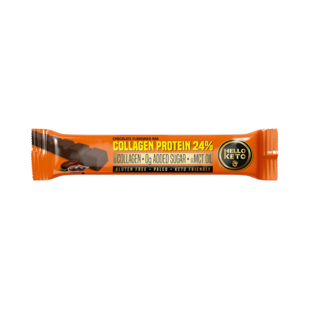 HelloKeto szelet kollagén protein csokoládé ízű 40 g
