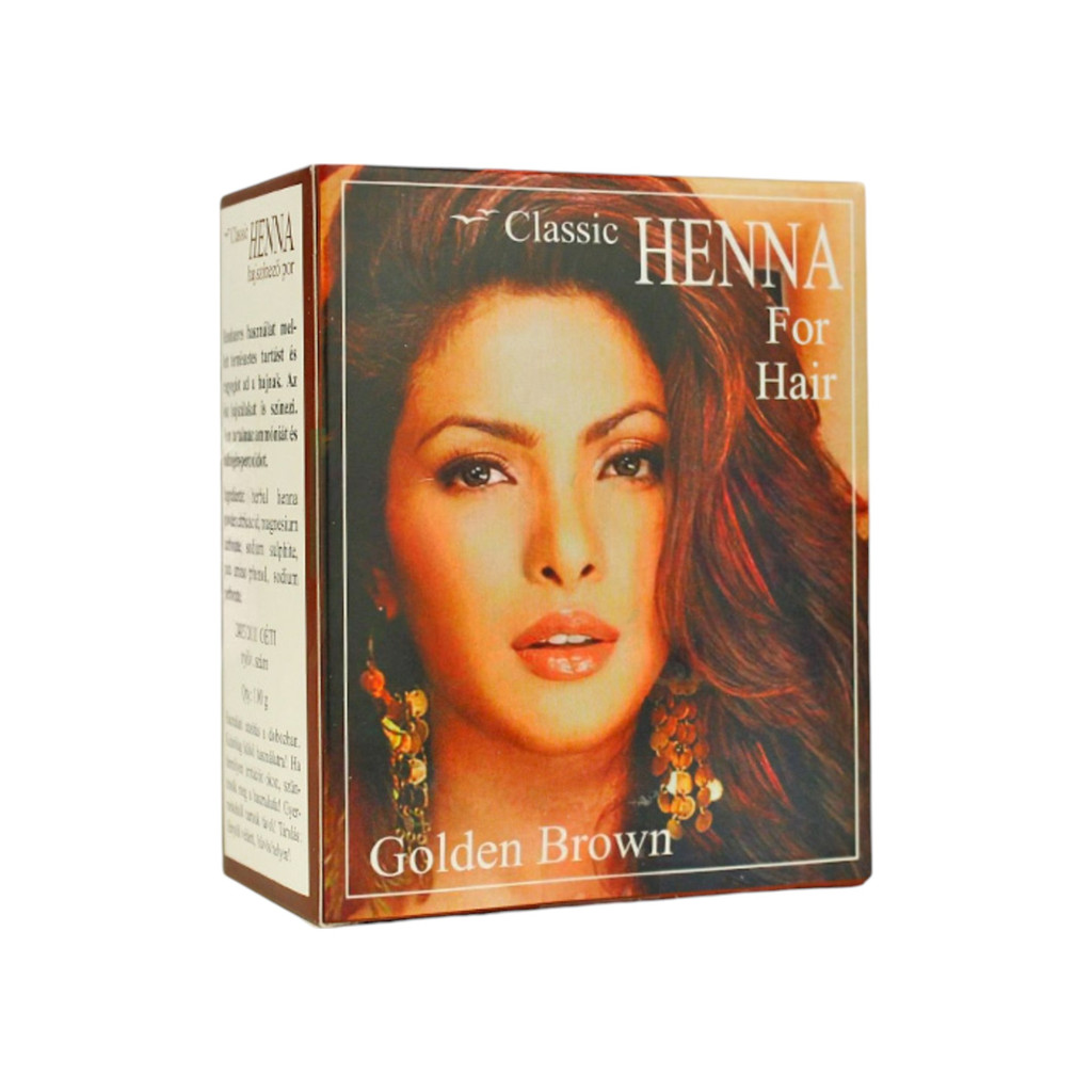 HENNA CLASSIC HAIR DYE POWDER GOLDEN BROWN 100 g