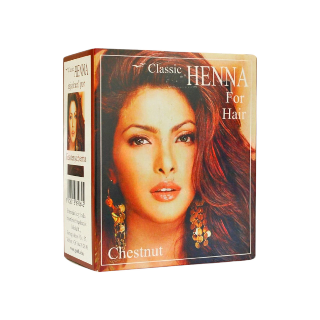 HENNA CLASSIC FARBIACI PRÁŠOK NA VLASY GAŠTANOVÁ HNEDÁ 100 g