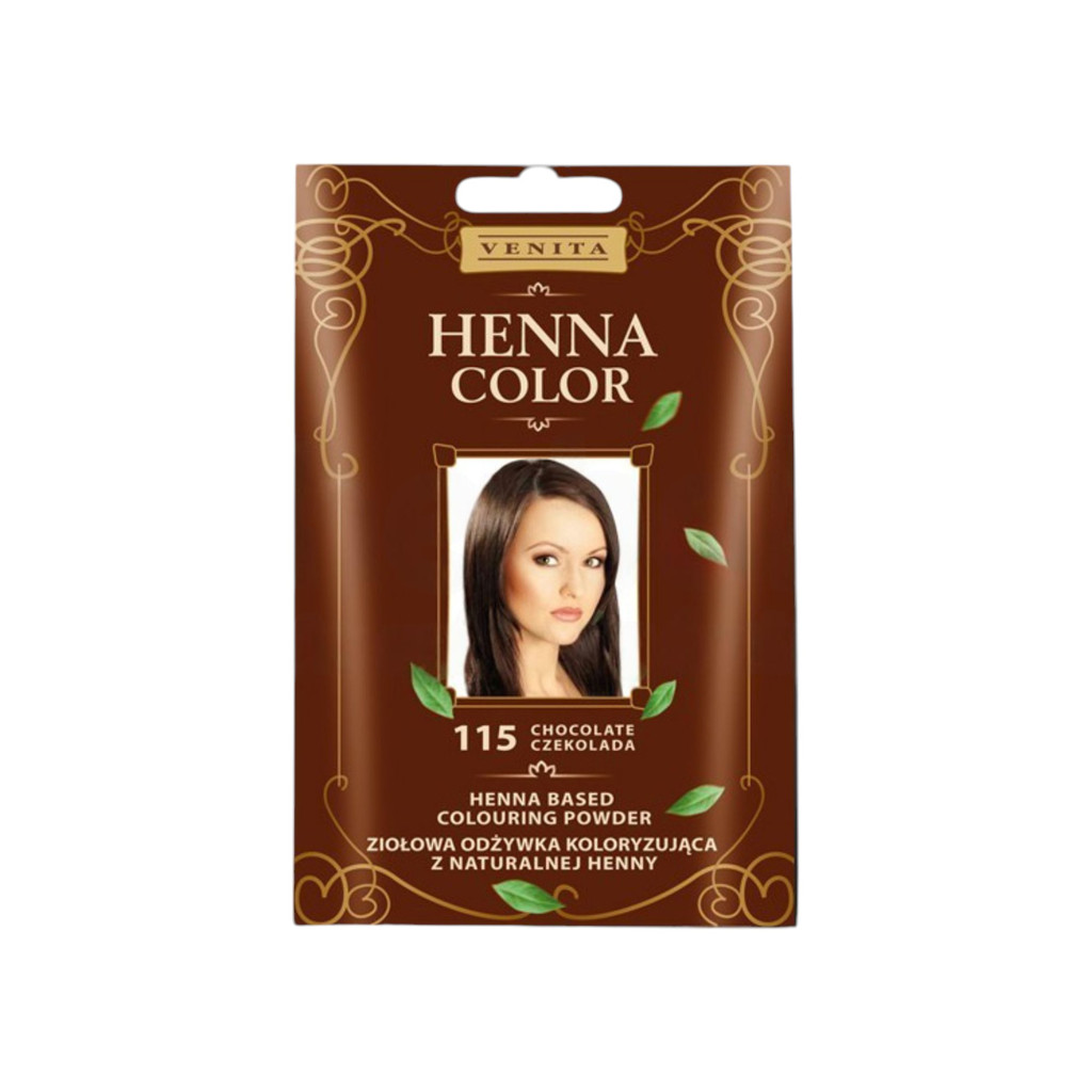 Henna Color hajszinezőpor nr 115 csokoládé barna 25 g