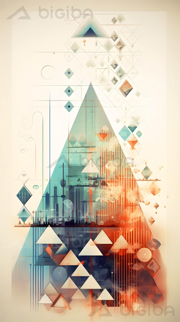 Paesaggio geometrico onirico