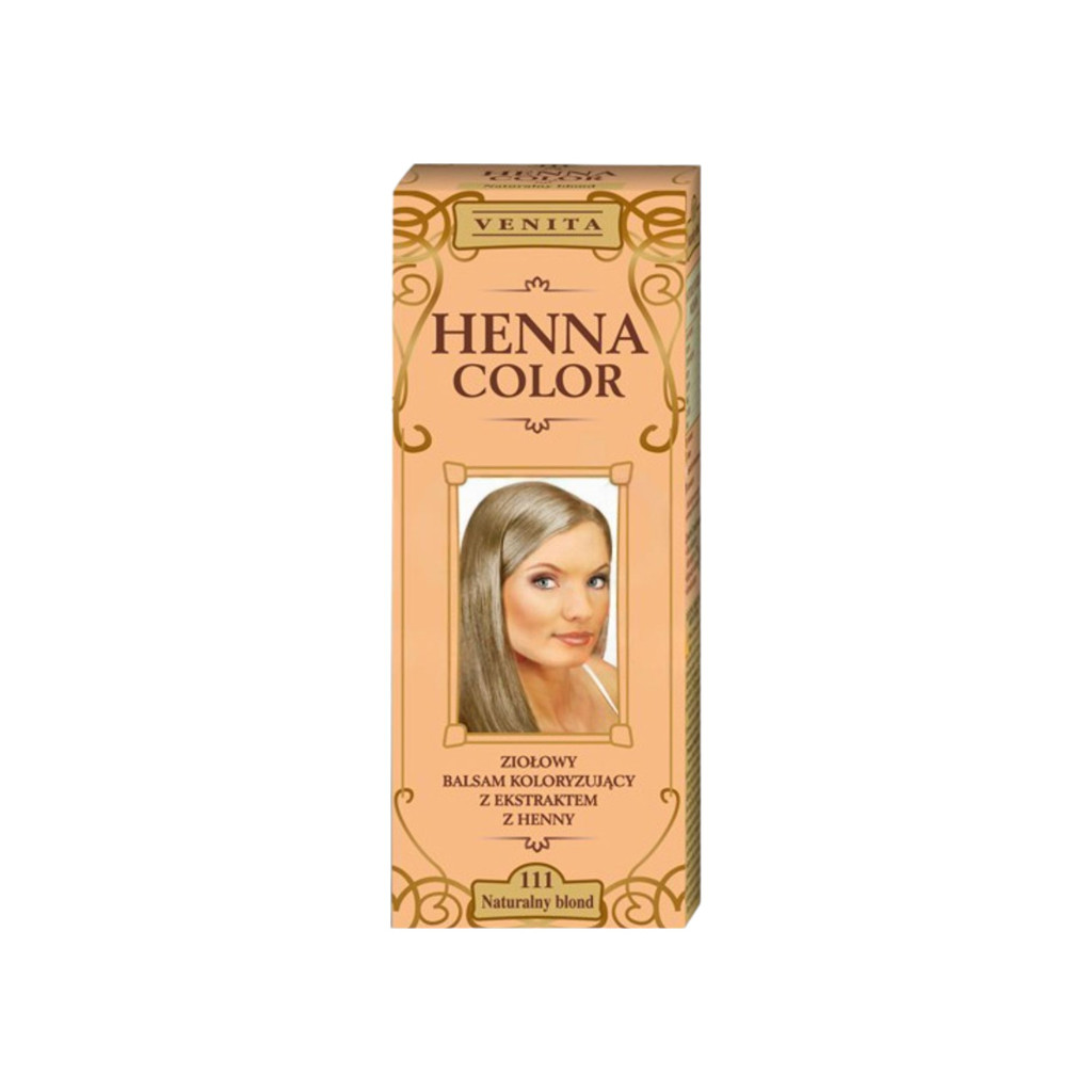 Henna Color szinező hajbalzsam nr 111 természetes szőke 75 ml