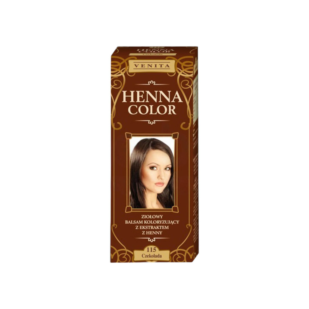 Henna Color szinező hajbalzsam nr 115 csokoládé barna 75 ml