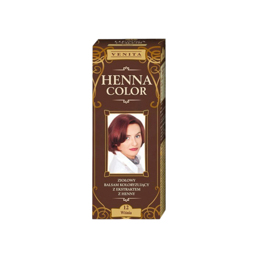 Henna Color szinező hajbalzsam nr 12 meggyvörös 75 ml