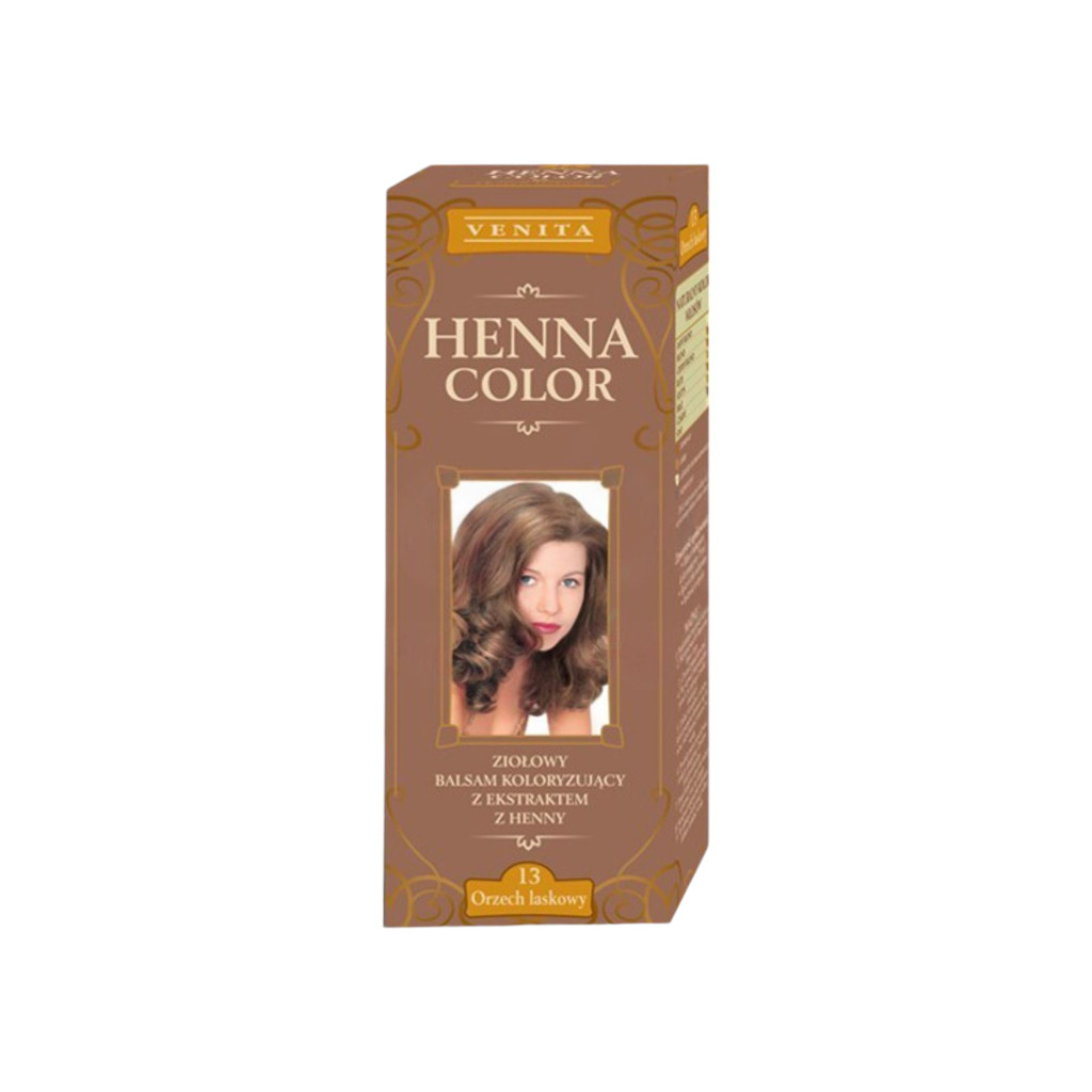 Henna Color szinező hajbalzsam nr 13 mogyoróbarna 75 ml