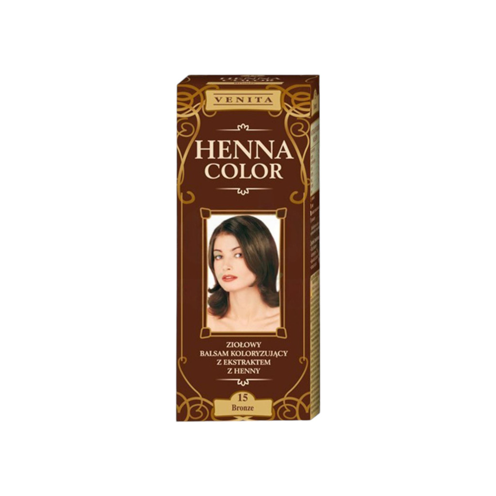 Henna Color szinező hajbalzsam nr 15 bronzbarna 75 ml