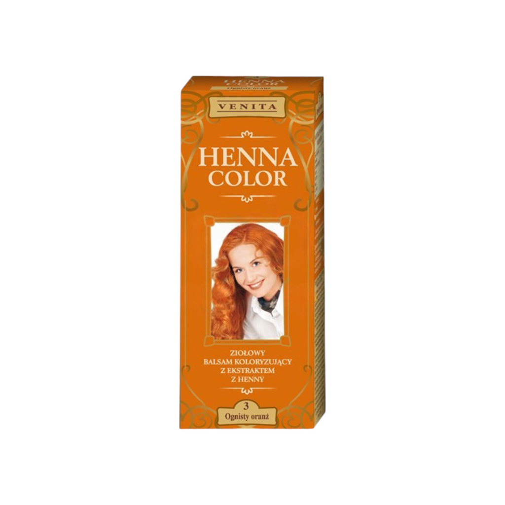 Henna Color szinező hajbalzsam nr 3 tűznarancs 75 ml