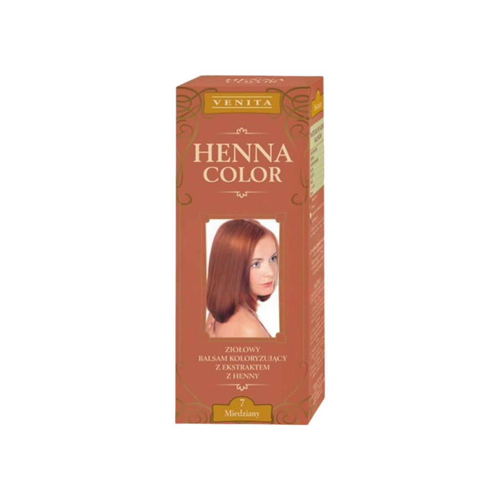 Henna Color szinező hajbalzsam nr 7 rézvörös 75 ml