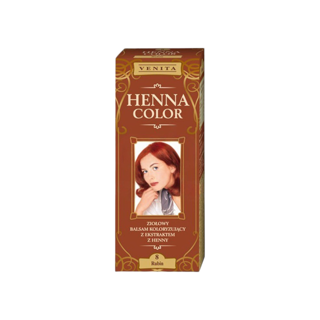 Henna Color szinező hajbalzsam nr 8 rubin 75 ml