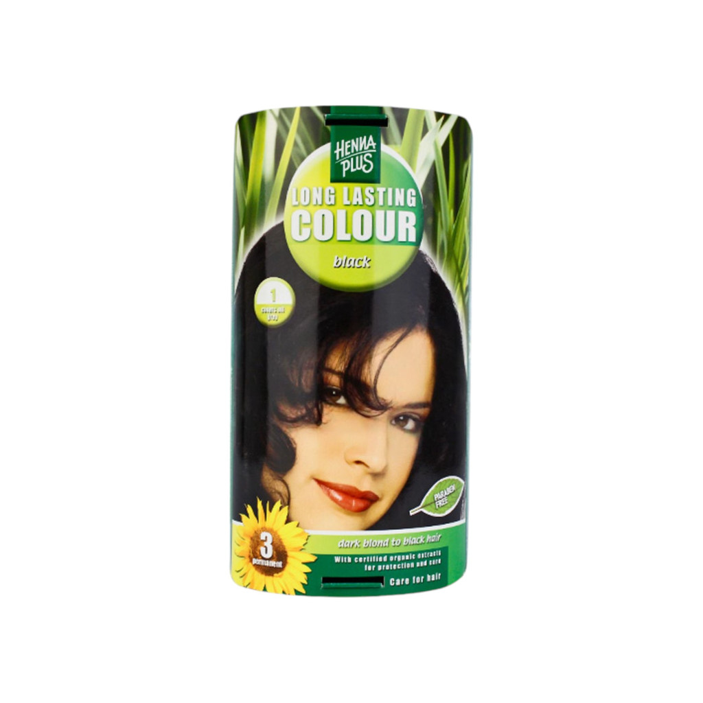 Hennaplus Hair Dye 1. Black /49153/ 1 pc