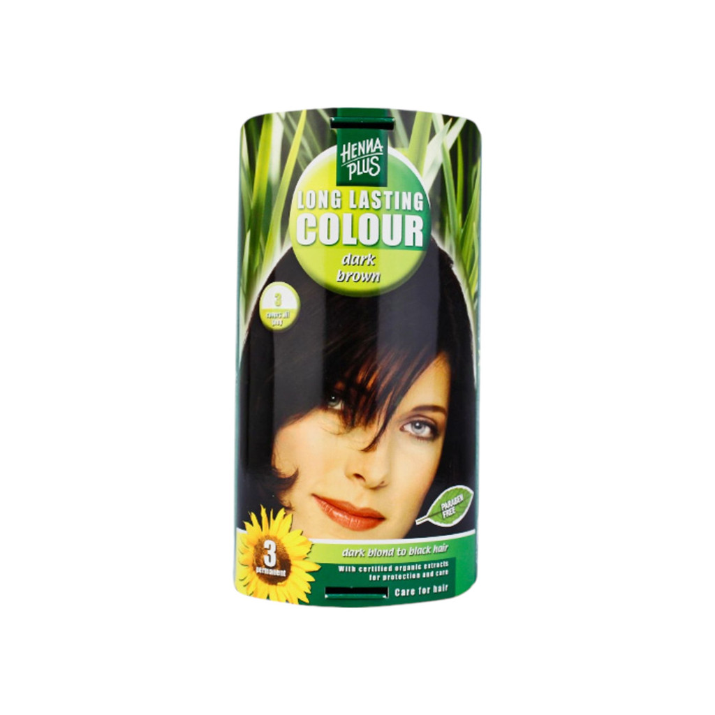 Hennaplus Hair Dye 3. Dark Brown /49150/ 1 pc