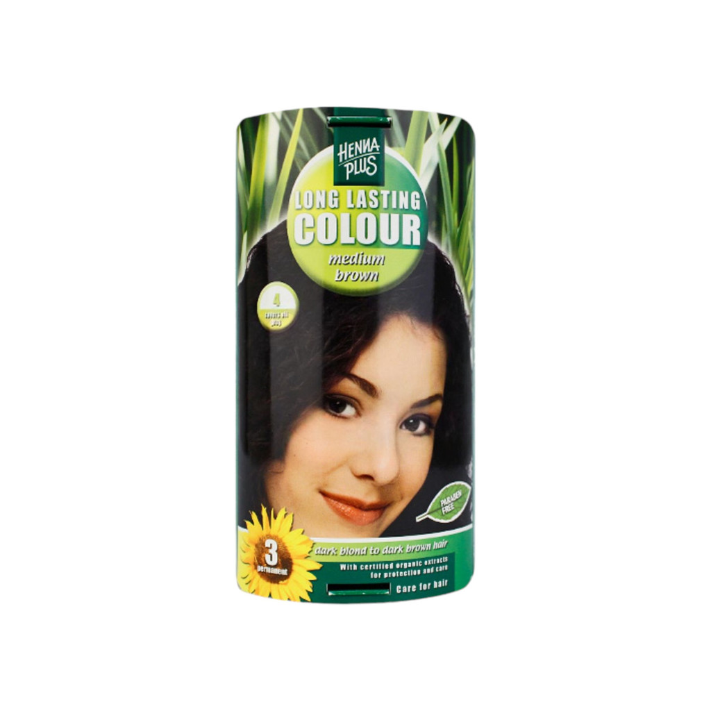 Hennaplus Hair Dye 4. Medium Brown /49161, 1 piece