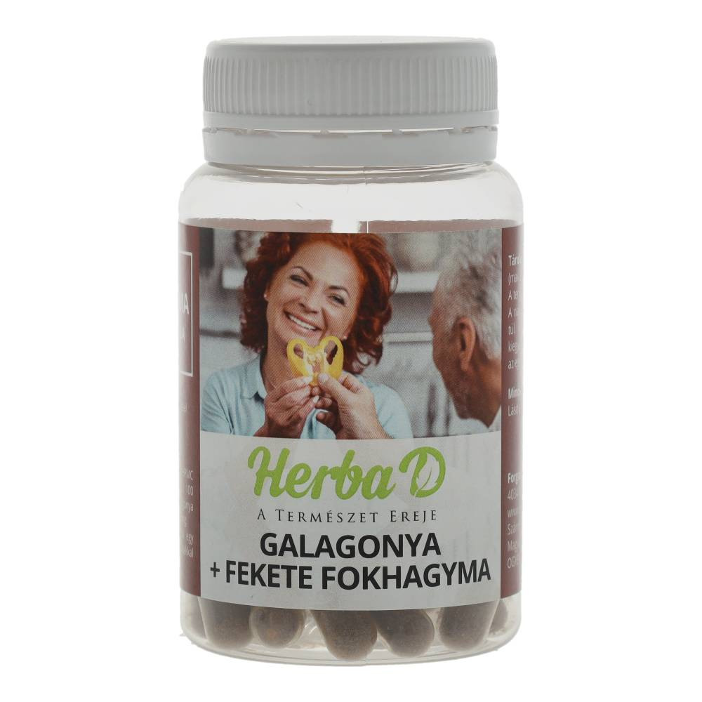Herba-D galagonya+fekete fokhagyma kapszula 30 db