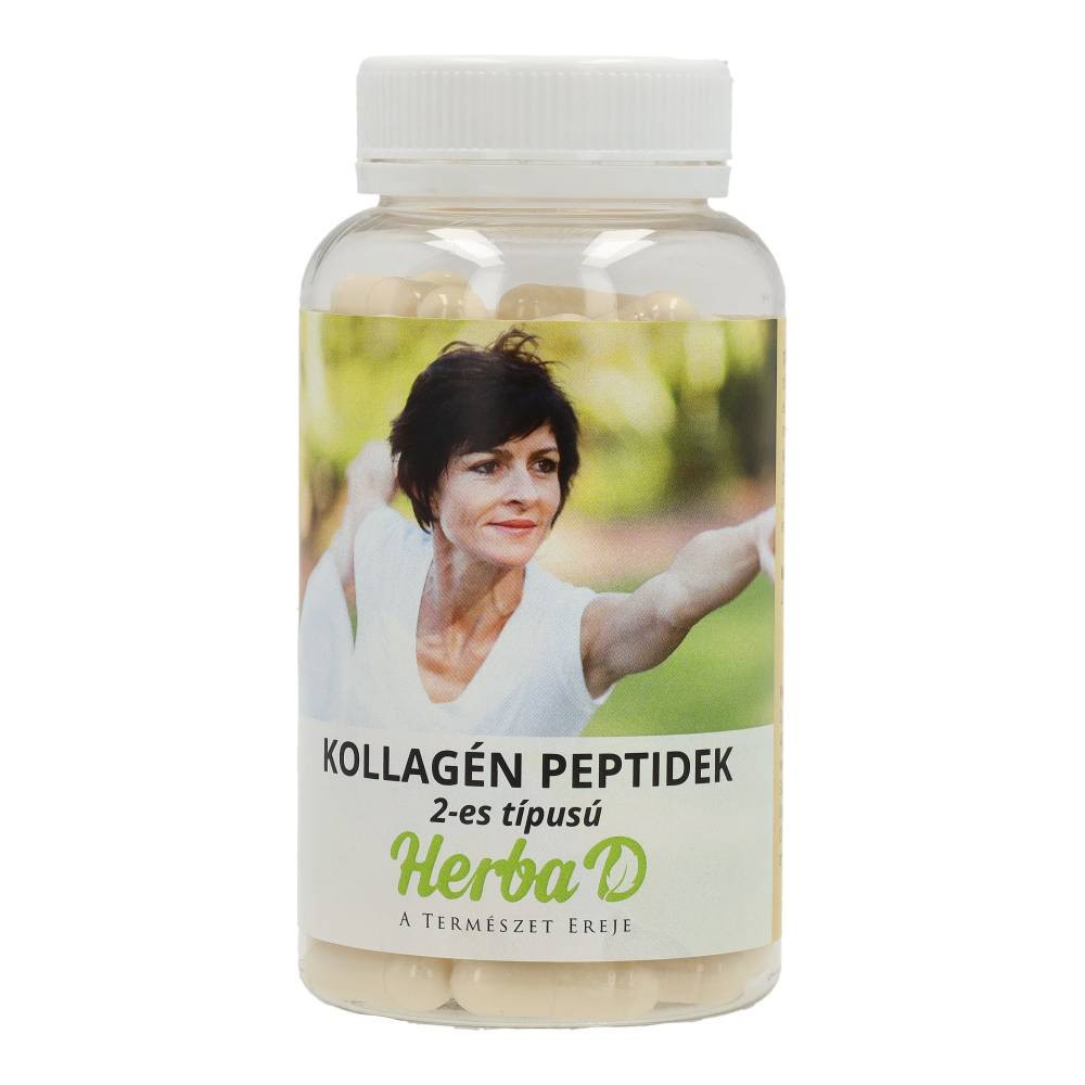 Kapsle Herba-D s kolagenovými peptidy typu 2, 100 ks