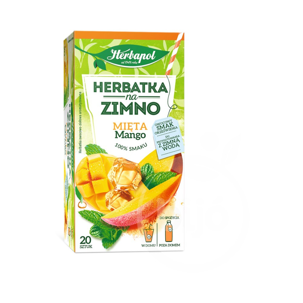 Herbapol menta mangó tea 1x18g 20 db