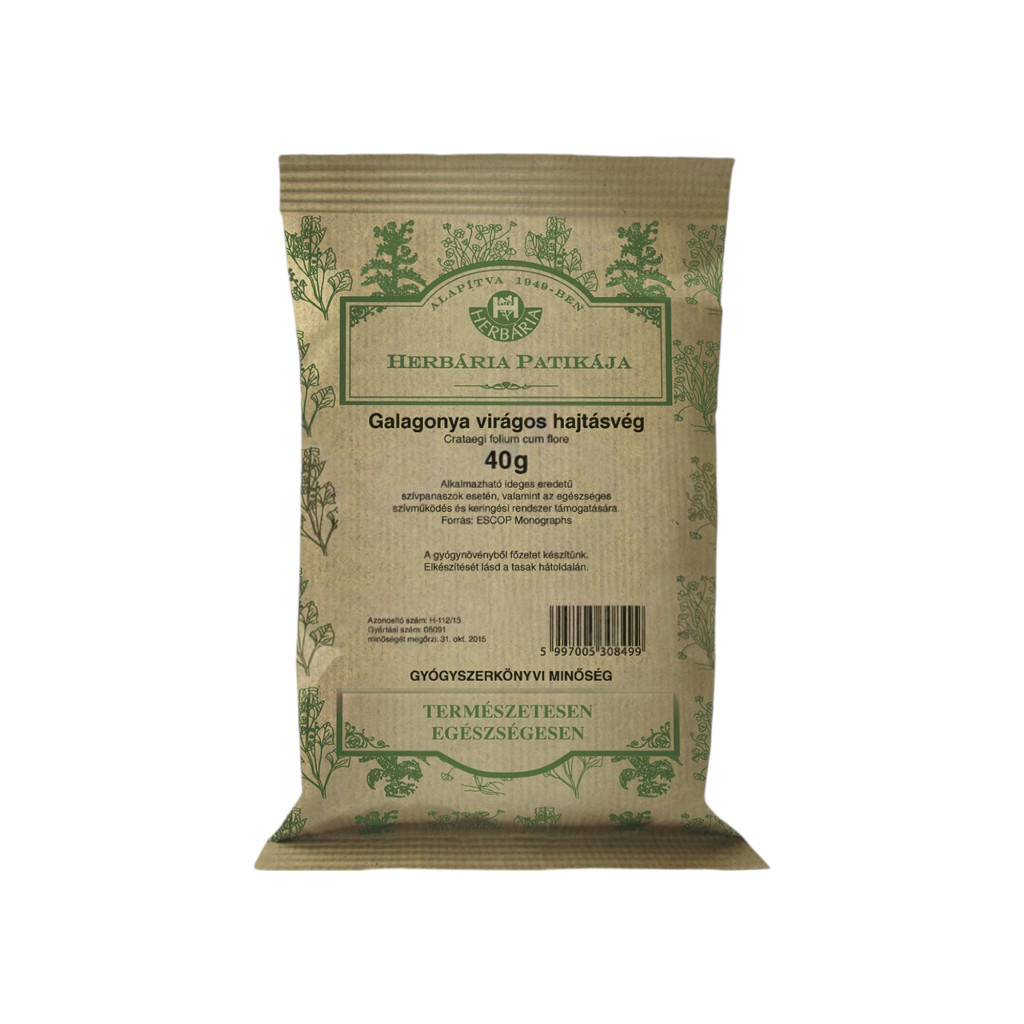 Herbária galagonya virágos hajtásvég tea 40 g