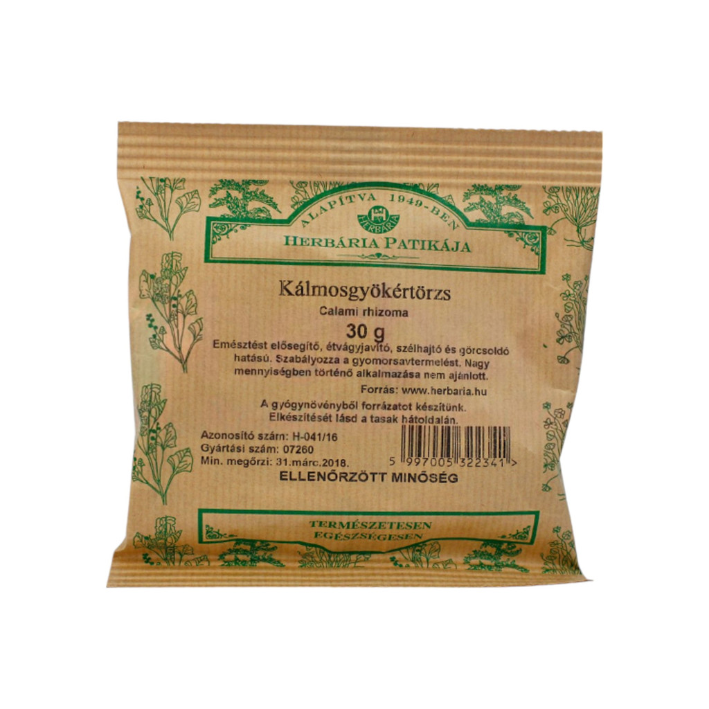 Herbária kálmos gyökértörzs tea 30 g