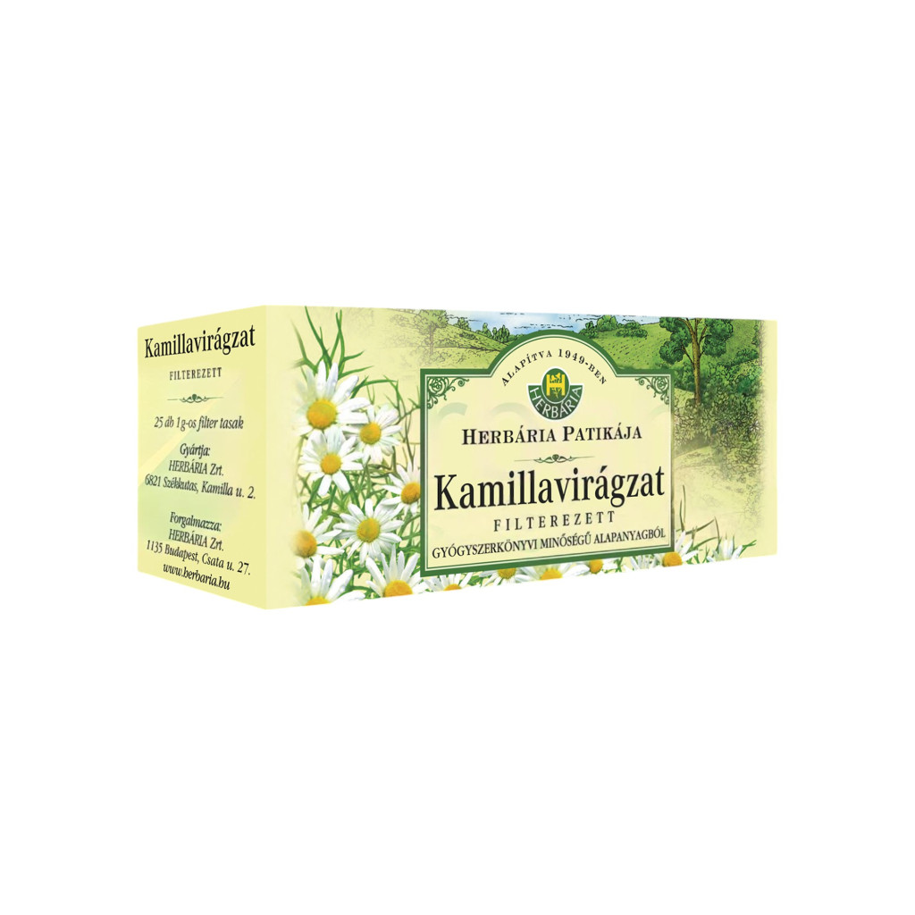 HERBÁRIA KAMILLAVIRÁGZAT TEA FILTERES