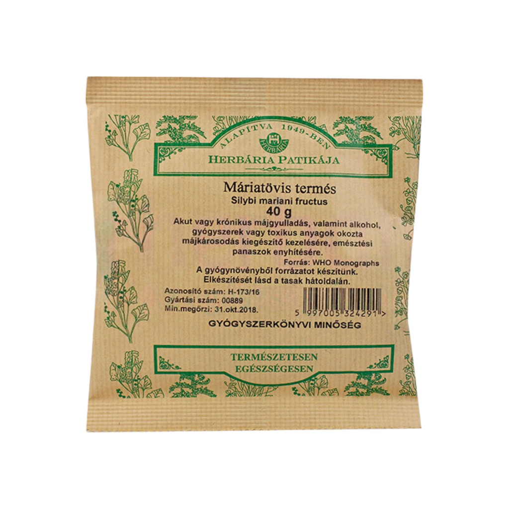 Herbária máriatövistermés tea 40 g