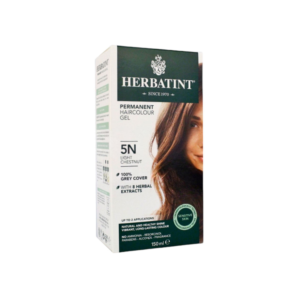 NATURALNY TRWAŁY KOLOR WŁOSÓW HERBATINT 5N (JASNA KASZTANOWA) 150 ml