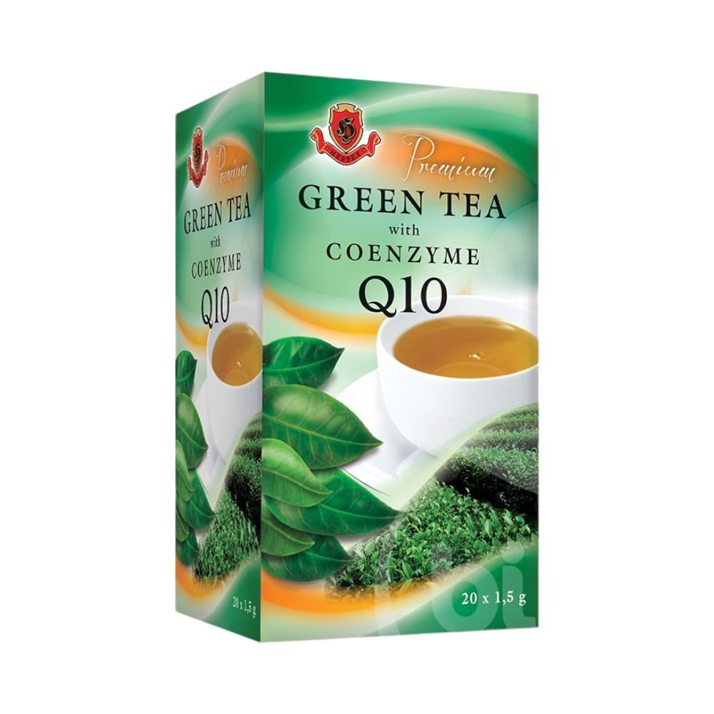Herbex premium tea with green tea with Q10 20x1.5g 30g