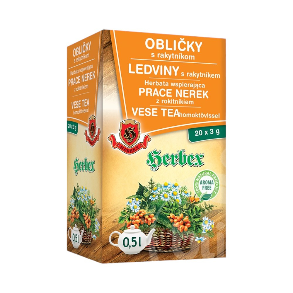 Bylinkový čaj Herbex na obličky s ošatkom 20x3g 60 g