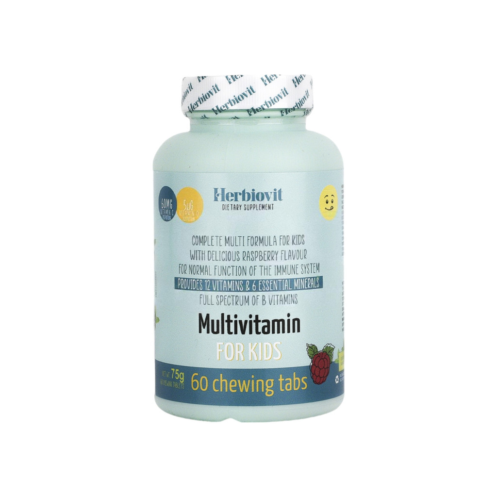 Multivitamine Herbiovit pentru copii, comprimate masticabile, 60 bucăți