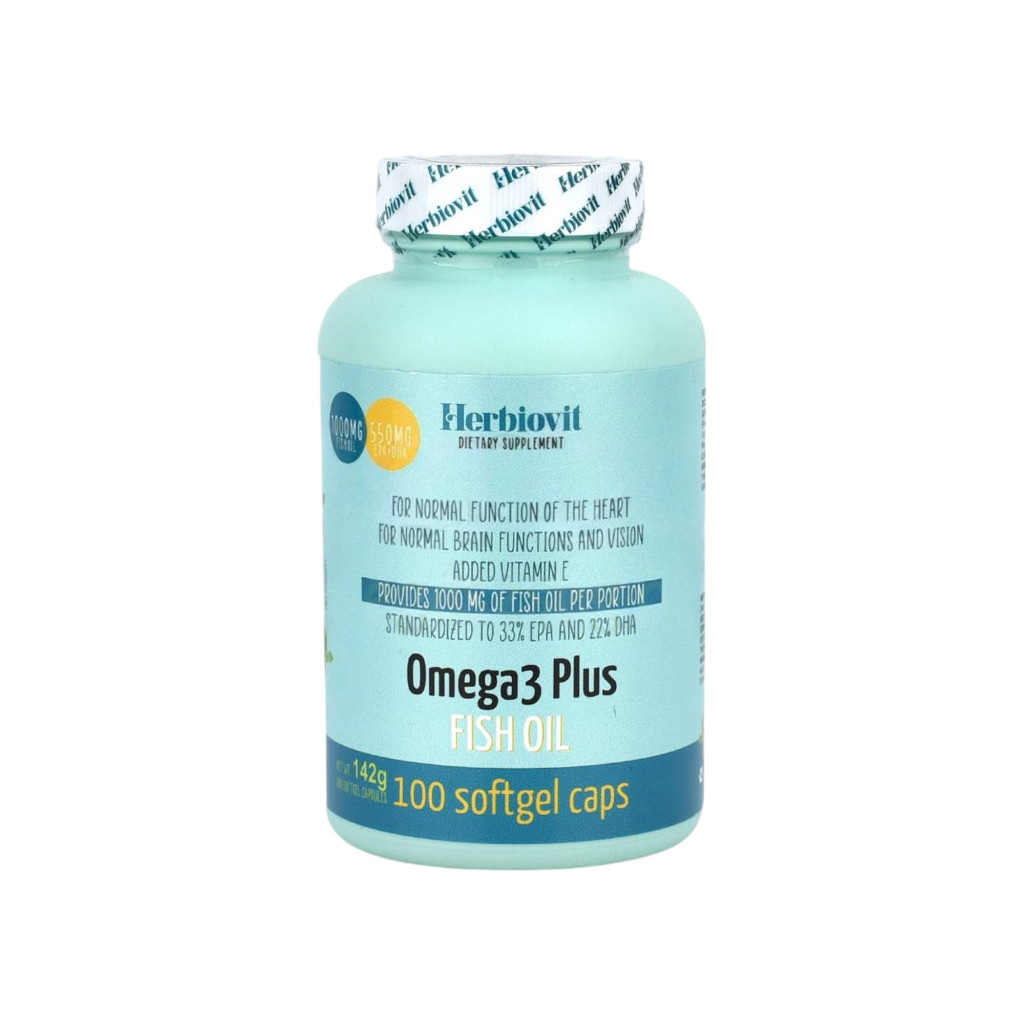 Měkká tobolka HERBIOVIT OMEGA-3 PLUS rybí olej 100 ks