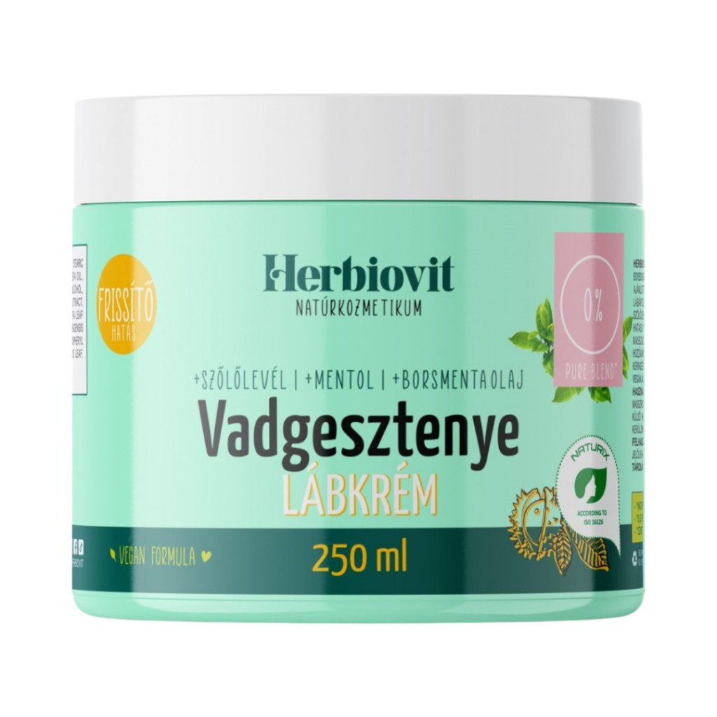 Bylinný krém na nohy s gaštanmi Herbiovit 250 ml
