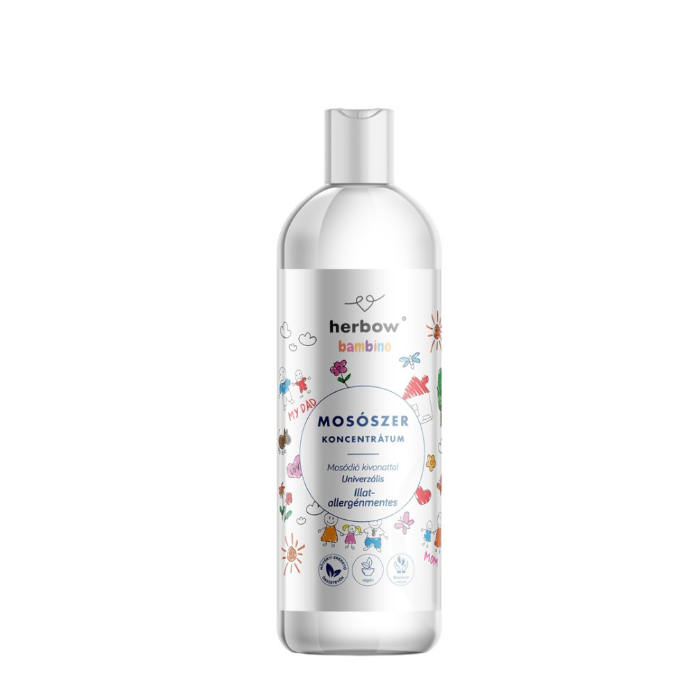 Herbow bambino tekutý koncentrát univerzálneho pracího prostriedku s bezvôňavým a alergénovým zložením 1000 ml