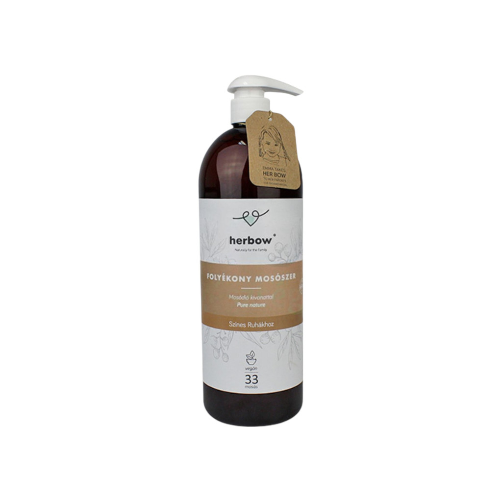 Tekutý prací prostriedok Herbow pre farebné prádlo Pure Nature 1000 ml