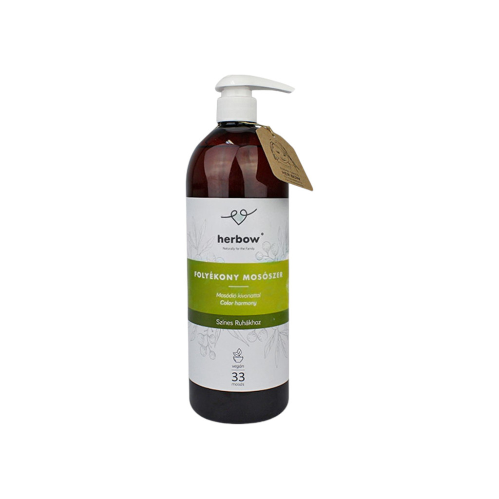 Tekutý prací prostriedok Herbow na farebné odevy - zelený čaj 1000 ml