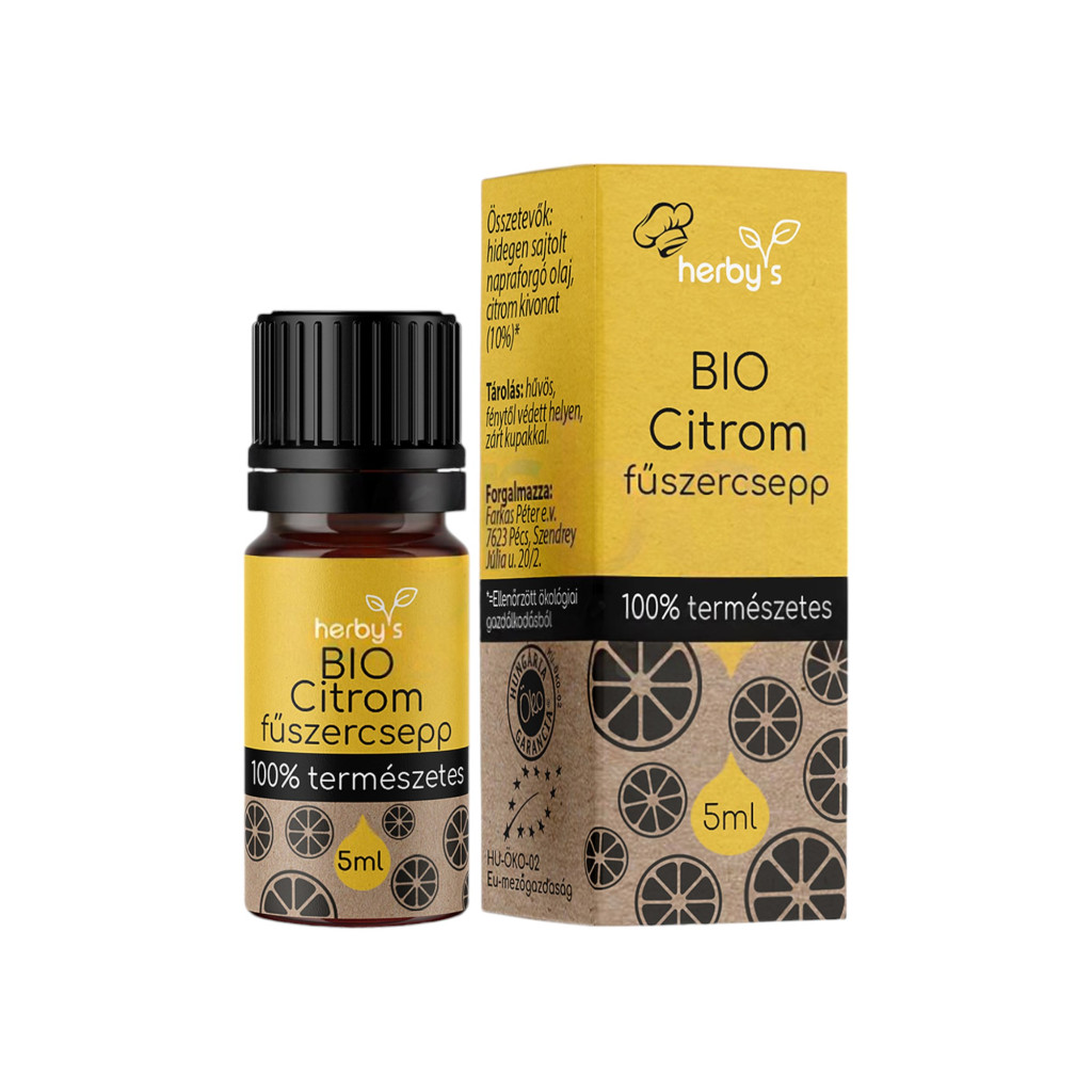 Herbys bio citrom fűszercsepp 5 ml