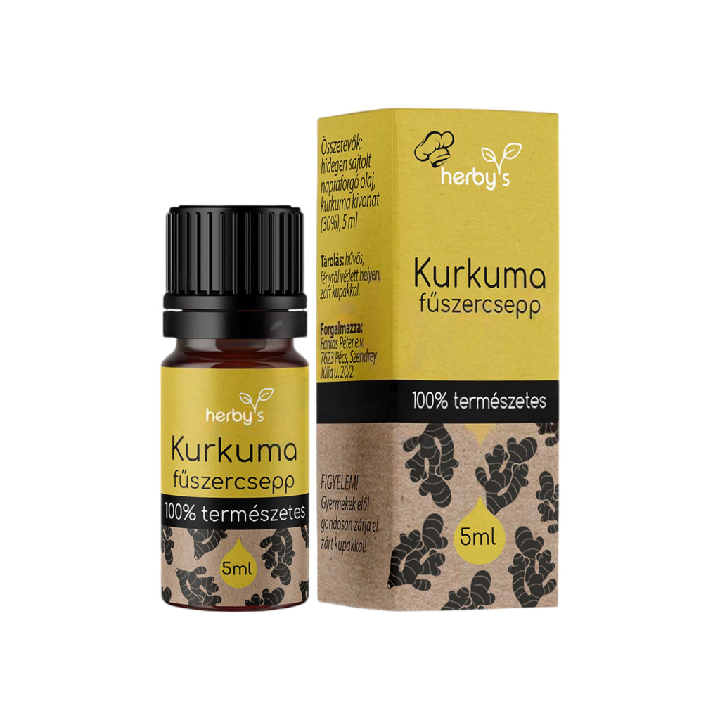 Herbys kurkuma fűszercsepp 5 ml