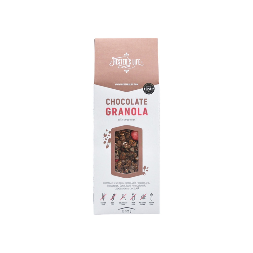 Granola cu ciocolată Hesters Life 320 g