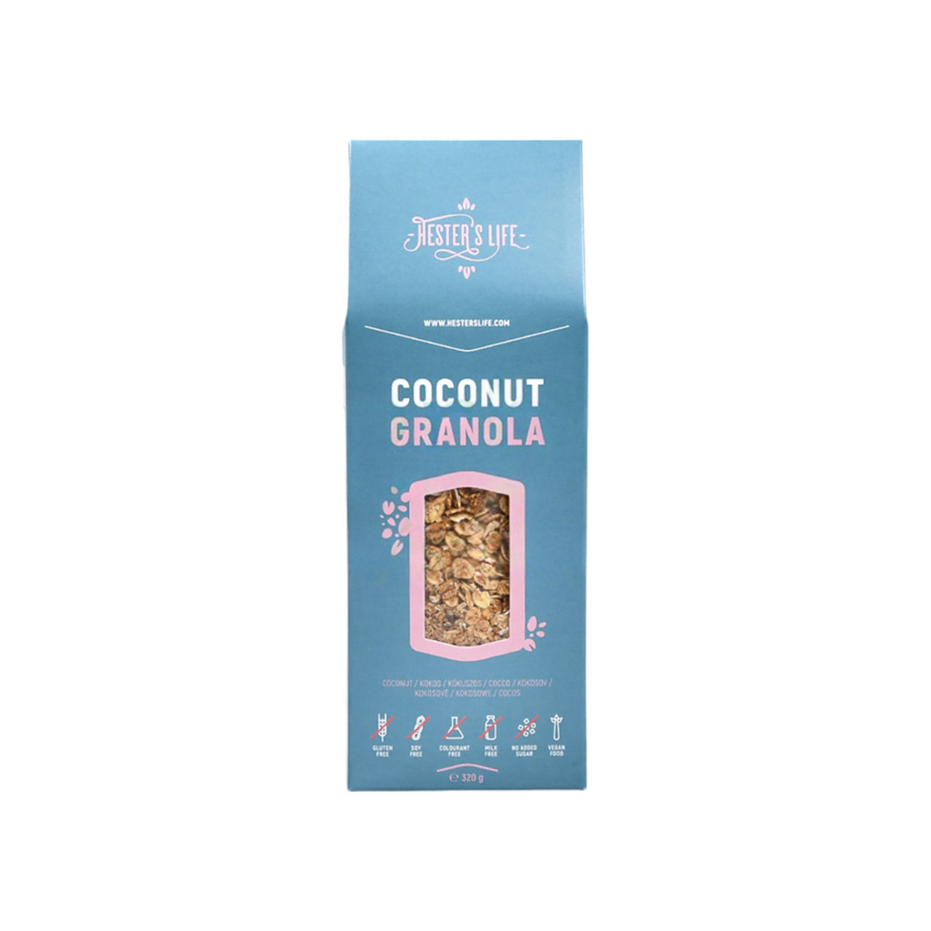 Musli z wiórkami kokosa Hesters Life 320 g