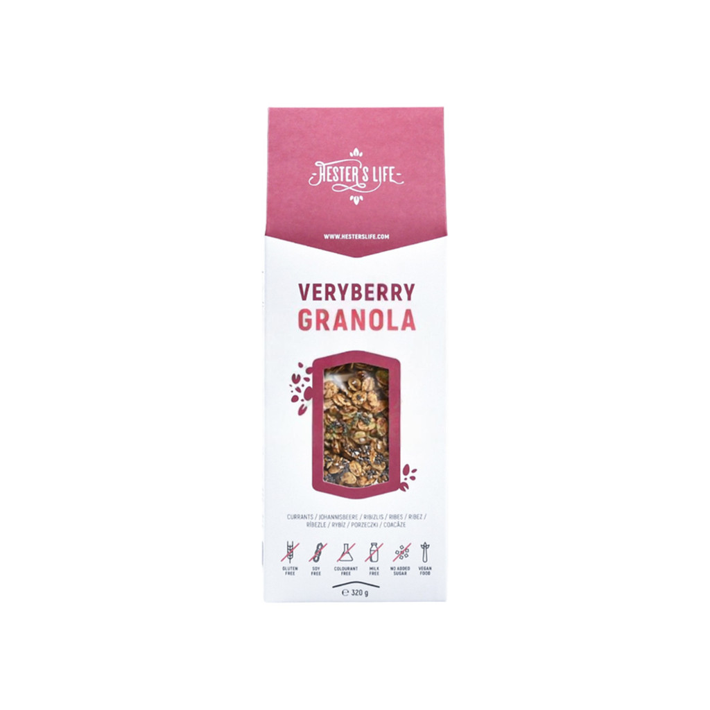 Życie Hester bardzo jagodowe granola z porzeczkami 320 g