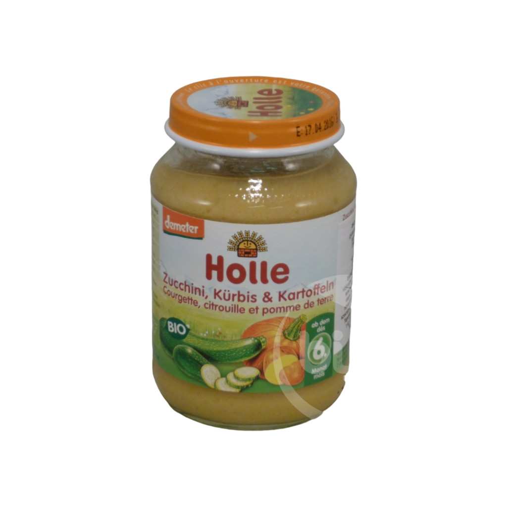 Holle bio bébiétel cukkini-sütőtök-burgonya 190 g
