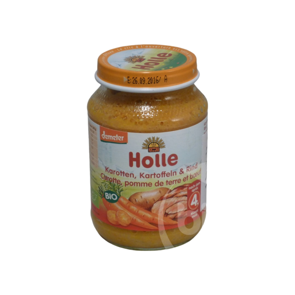 Holle bio bébiétel sárgarépa-burgonya marhahússal 190 g