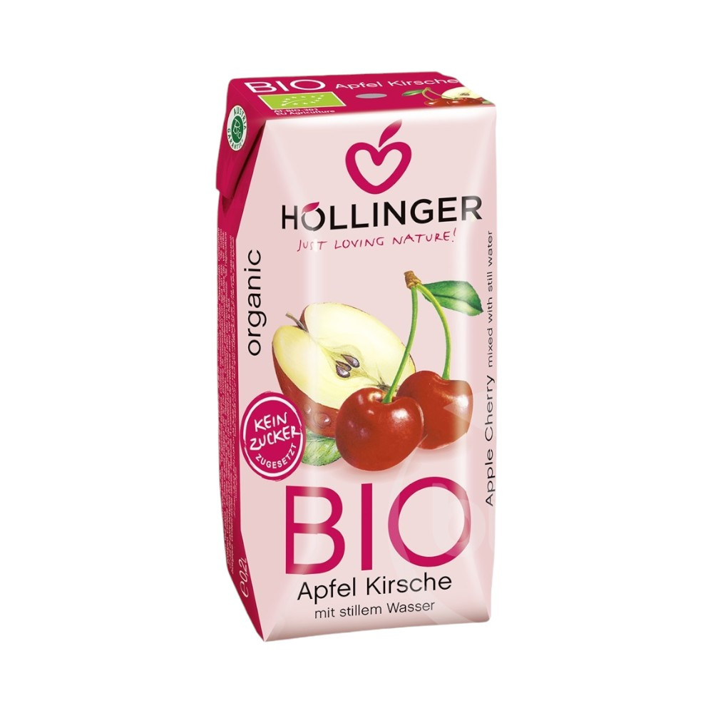 Bio jablečno-třešňový nektar Höllinger 60% 200 ml