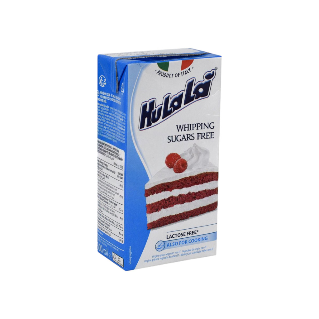 Bezpríchutná náhrada šľahačky bez cukru Hulala 500 ml