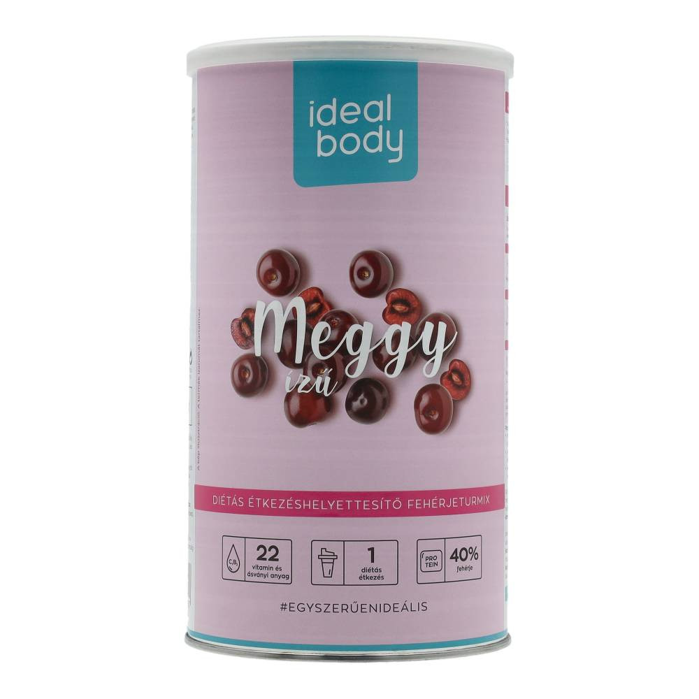 Idealbody fogyókúrás italpor meggy ízű 525 g