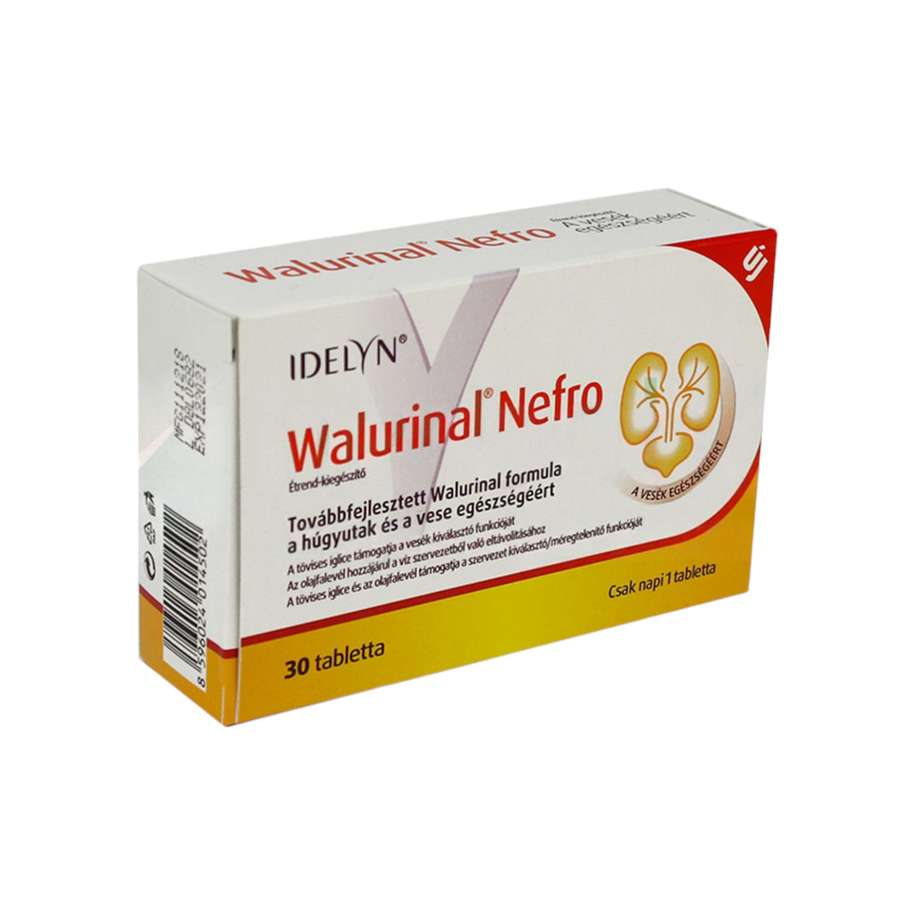 Tablety Idelyn Walurinal Nefro pro zdraví močového ústrojí, 30 kusů