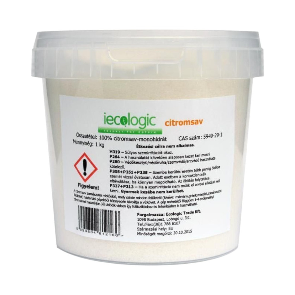 Ekologiczny kwas cytrynowy 1000 g