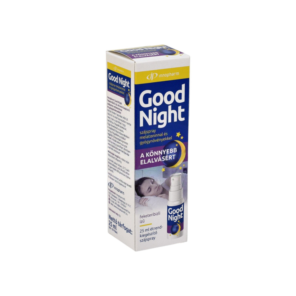Ústny sprej Innopharm Good Night s melatonínom a bylinkami, 25 ml